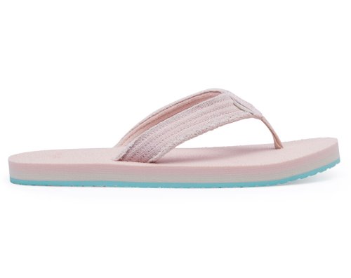 Sanuk Kids Fraidy Stacker Canvas Pink Sandals | IOXGNU216